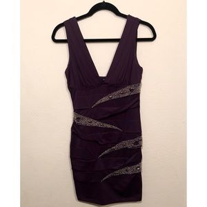 High Quality Evening Gown with Crystal Beading